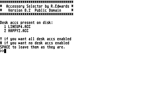 Accessory Selector — screenshot 1